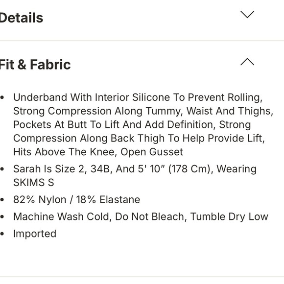 Skims‎ onyx high waist above knee shorts  shapewear XL - Picture 12 of 12